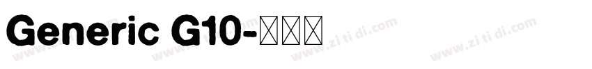 Generic G10字体转换